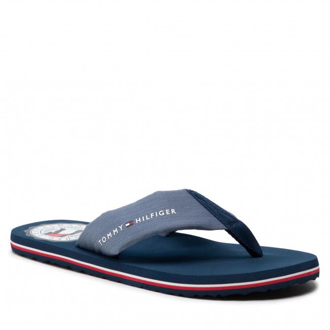 Infradito Tommy Hilfiger - Recycled Chambray Beach Sandal FM0FM03983 Twilight Indigo C5F