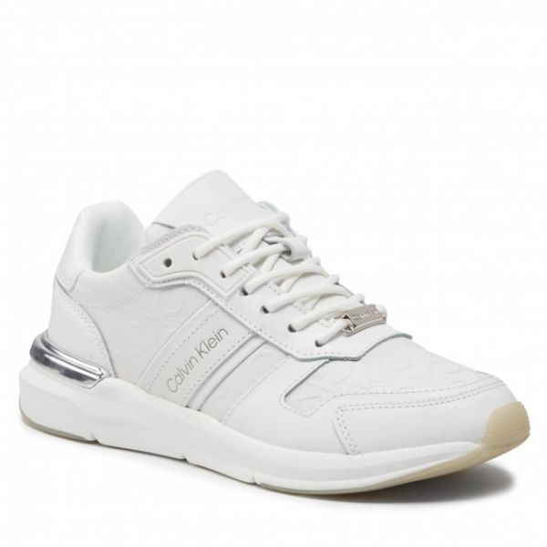 Sneakers CALVIN KLEIN - Flexi Runner Lace Up-Mn Hf Mix HW0HW00872 Ck White YAF