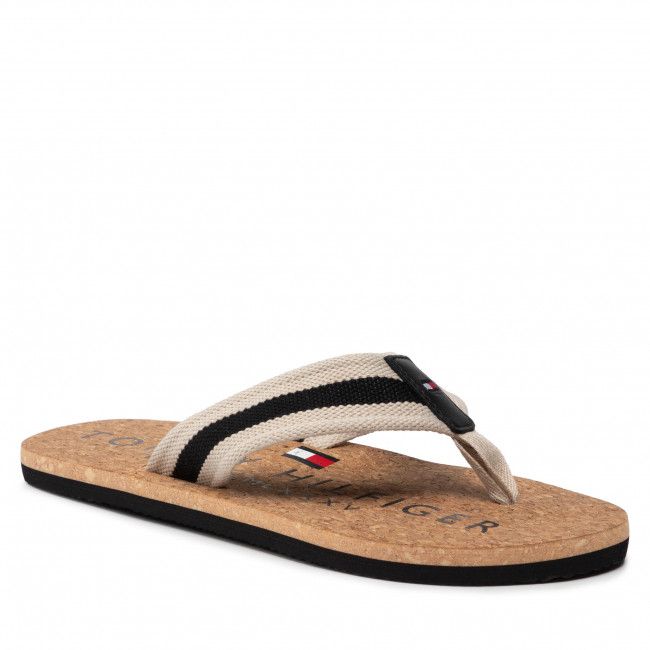 Infradito Tommy Hilfiger - Cork Beach Sandal FM0FM03986 Black BDS