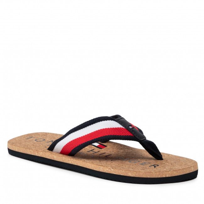 Infradito Tommy Hilfiger - Cork Beach Sandal FM0FM03986 Rwb 0GY