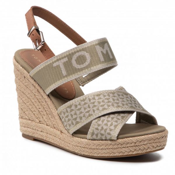 Espadrillas TOMMY HILFIGER - Tommy Webbing High Wedge SandalFW0FW06355 Woodridge GXR