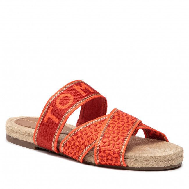 Espadrillas TOMMY HILFIGER - Webbing Flat Espadrille FW0FW06307 Hawaiian Coral XMV