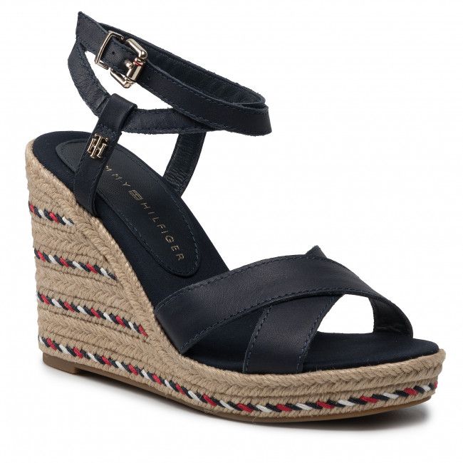 Espadrillas TOMMY HILFIGER - Feminine High Wedge Sandal FW0FW06238 Desert Sky DW5