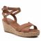 Espadrillas TOMMY HILFIGER - Feminine Low Wedge Sandal FW0FW06303 Summer Cognac GU9