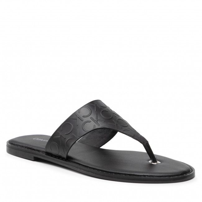 Infradito CALVIN KLEIN - Almond Flat Tp Slide Hf HW0HW01159 Ck Black BAX