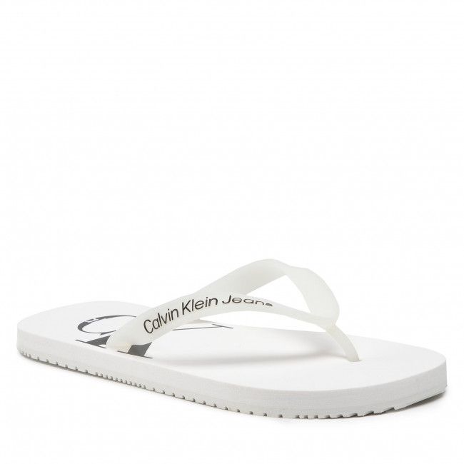 Infradito CALVIN KLEIN JEANS - Beach Sandal Monogram Tpu YM0YM00055 Bright White 02S