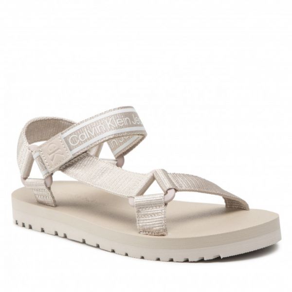 Sandali Calvin Klein Jeans - Prefresato Sandal 1 YM0YM00352 Eggshell ACF