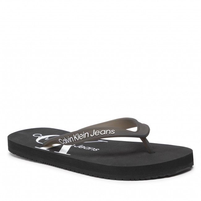 Infradito CALVIN KLEIN JEANS - Beach Sandal Monogram Tpu YW0YW00098 Black 00X