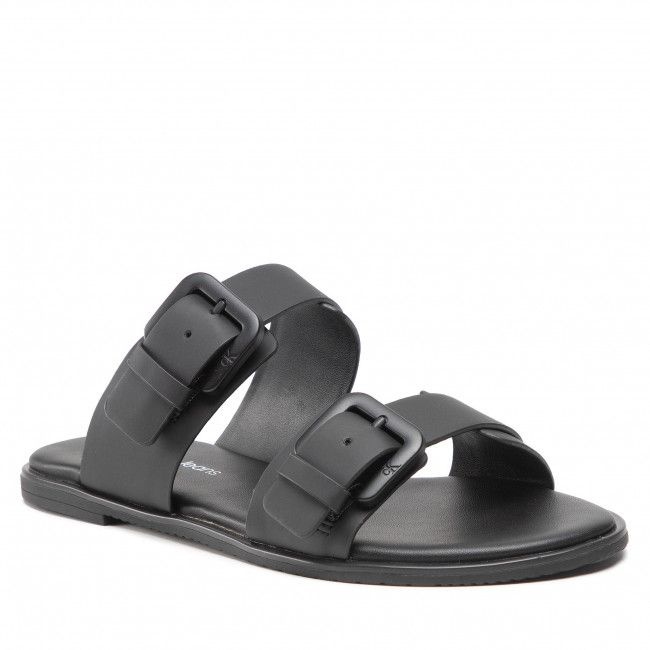 Ciabatte CALVIN KLEIN JEANS - Flat Sandal Twostrips Rub YW0YW00537 Black BDS