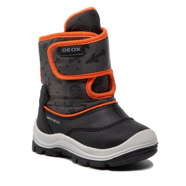 Stivali da neve Geox - B Flanfil B.B Abx E B263VE 0CEFU C9150 M Black/Fluo Orange