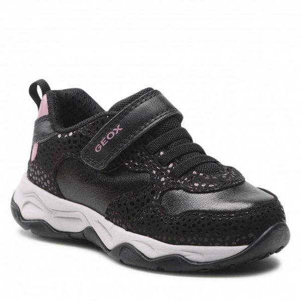 Sneakersy GEOX - J Calco G. A J16CMA 0DHBC 0724 M Black/Rose Sneakersy GEOX - J Calco G. A J16CMA 0DHBC 0724 M Black/Rose