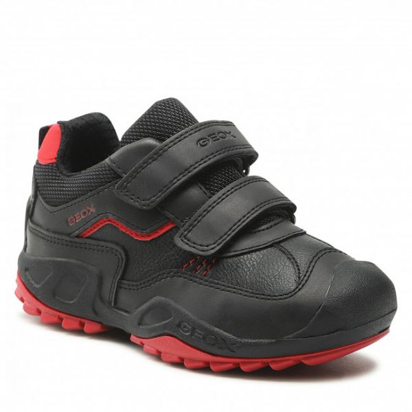 Sneakers Geox - J N. Savage B.A J261VA 0MEFU C0048 S Black/Red Sneakers Geox - J N. Savage B.A J261VA 0MEFU C0048 S Black/Red