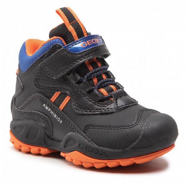 Polacchi Geox - J N.Savage B.B Abx B J261WB 0CEBU C0399 M Black/Orange Polacchi Geox - J N.Savage B.B Abx B J261WB 0CEBU C0399 M Black/Orange