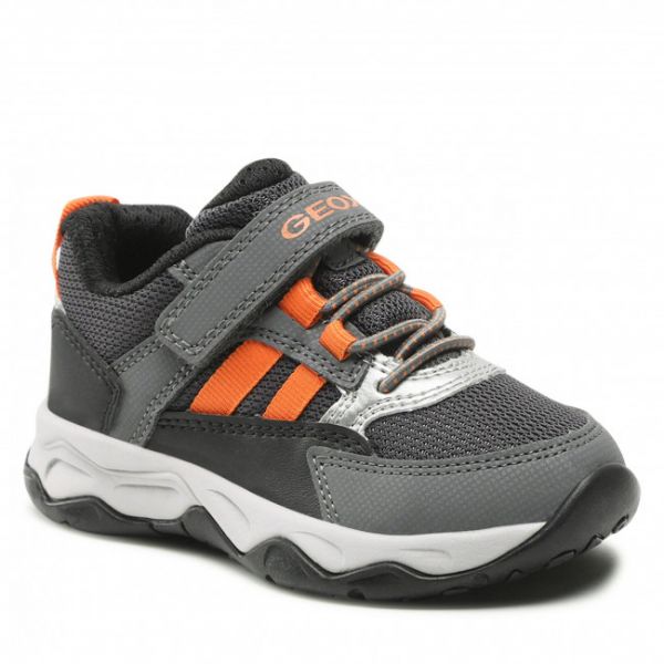 Sneakers Geox - J Calco B. A J26CLA 014CE C0904 M Dk Grey/Orange Sneakers Geox - J Calco B. A J26CLA 014CE C0904 M Dk Grey/Orange