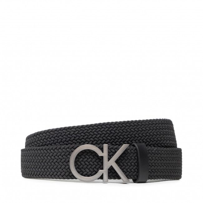 Cintura da uomo CALVIN KLEIN - Ck Metal Braided Elastic 35mm K50K508748 Ck Black BAX