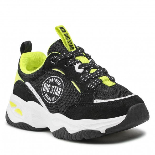 Sneakers BIG STAR - JJ374271 Black/Yellow