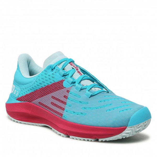 Scarpe WILSON - Kaos 3.0 Jr WRS329040 Scuba Blue/Love Potn/Clear Wat Scarpe WILSON - Kaos 3.0 Jr WRS329040 Scuba Blue/Love Potn/Clear Wat