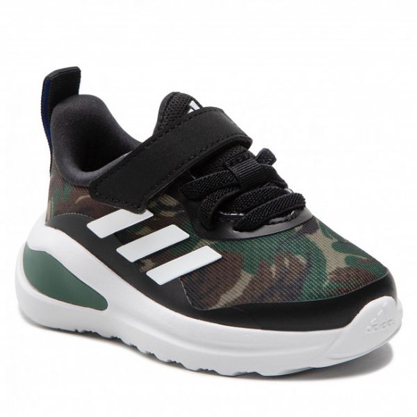 Scarpe adidas - FortaRun El I GV9478 Core Black/Cloud White/Green Oxide Scarpe adidas - FortaRun El I GV9478 Core Black/Cloud White/Green Oxide