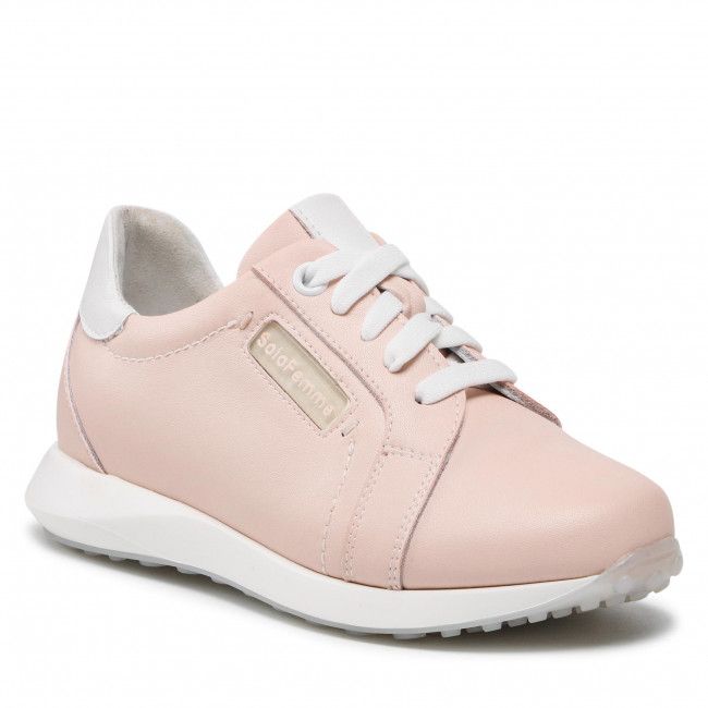 Sneakers Solo Femme - D0102-01-N03/N01-03-00 Pudrowy Róż/Biały