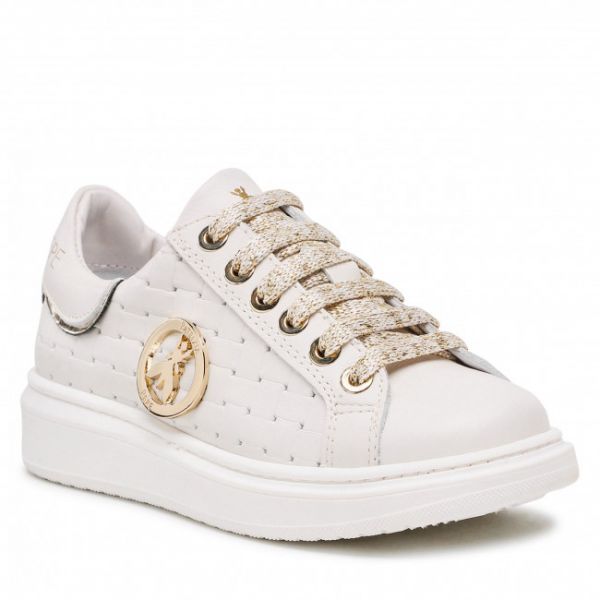 Sneakers PATRIZIA PEPE - PJ103.02 M Offwhite/Platino Sneakers PATRIZIA PEPE - PJ103.02 M Offwhite/Platino