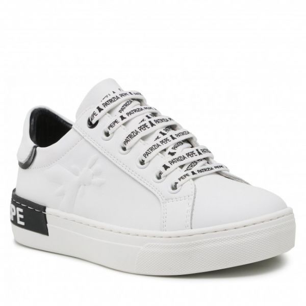 Sneakers PATRIZIA PEPE - PJ161.06 Bianco/Nero Sneakers PATRIZIA PEPE - PJ161.06 Bianco/Nero