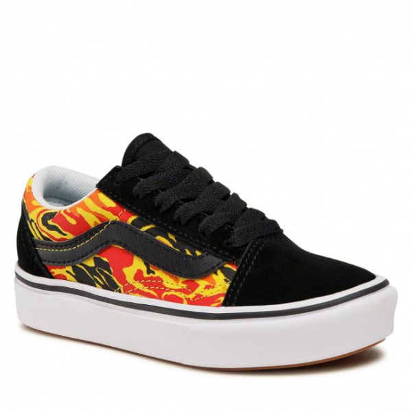Scarpe sportive Vans - Comfycush Old Sko VN0A4U1Q31O1 (Flame Camo) Blk/True Wht Scarpe sportive Vans - Comfycush Old Sko VN0A4U1Q31O1 (Flame Camo) Blk/True Wht