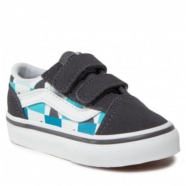 Scarpe sportive Vans - Old Skool V VN000D3YAC31 (Glow Checkerboard) Sharks Scarpe sportive Vans - Old Skool V VN000D3YAC31 (Glow Checkerboard) Sharks