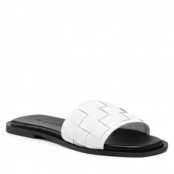 Ciabatte TAMARIS - 1-27122-28 White Leather 117