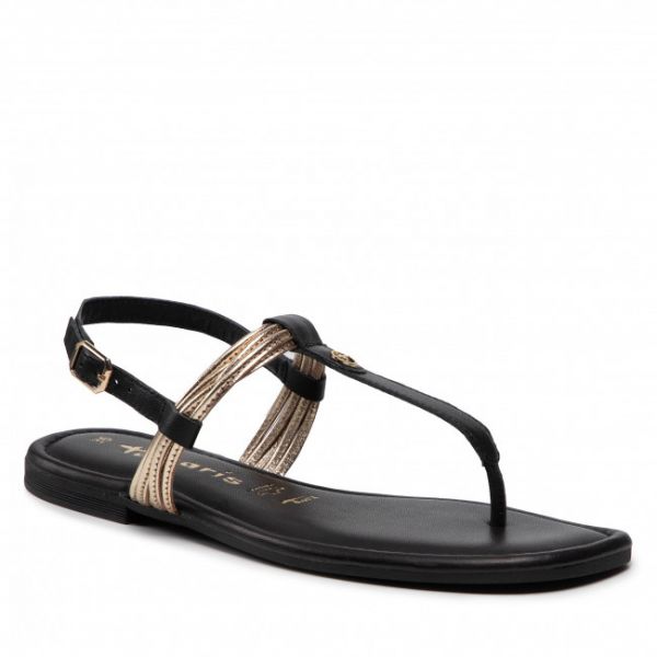 Sandali TAMARIS - 1-28133-28 Black/Gold 048 Sandali TAMARIS - 1-28133-28 Black/Gold 048