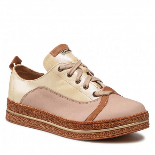 Sneakers MACIEJKA - 05462-07/00-1 Żółty/Beż