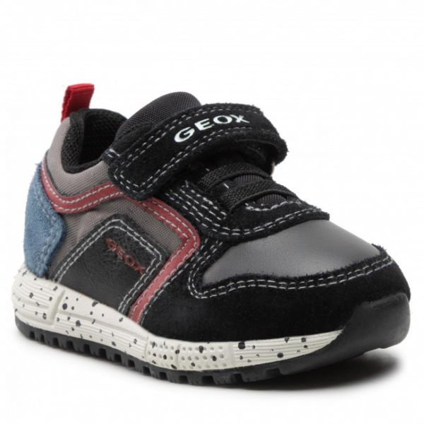 Sneakers Geox - B Alben B. C B043CC 022FU C0260 M Black/Dk Red Sneakers Geox - B Alben B. C B043CC 022FU C0260 M Black/Dk Red