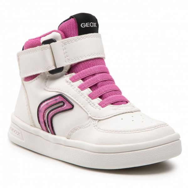 Sneakers GEOX - J Djrock G. C 264MC 0BCEW C0563 M White/Fuchsia Sneakers GEOX - J Djrock G. C 264MC 0BCEW C0563 M White/Fuchsia