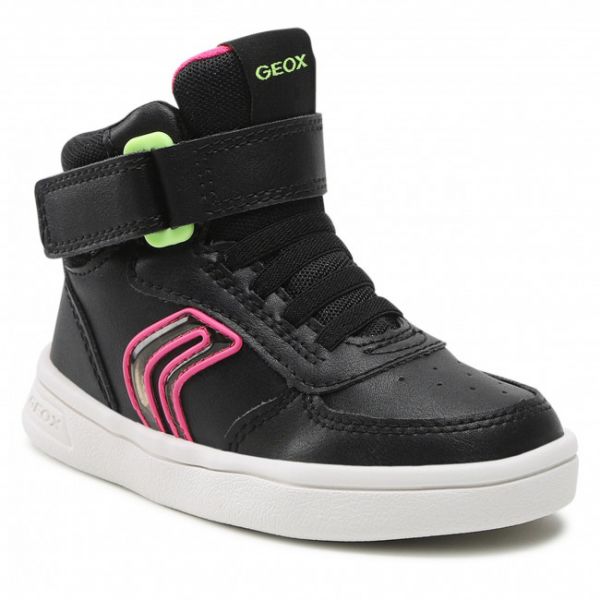 Sneakers GEOX - J Djrock G. C J264MC 0BCEW C9B8L M Black/Fluo Fuchsia Sneakers GEOX - J Djrock G. C J264MC 0BCEW C9B8L M Black/Fluo Fuchsia