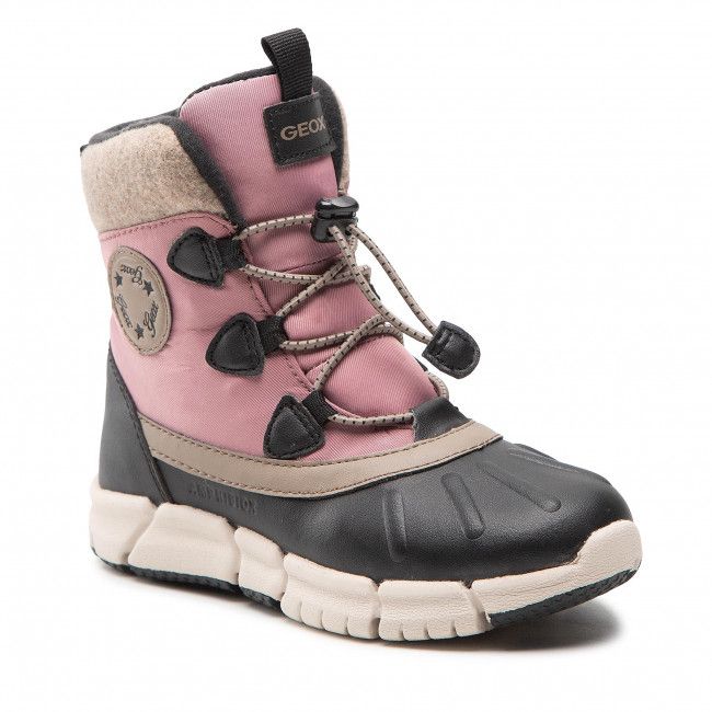 Stivali da neve Geox - J Flexyper G.B Abx A J26APA 054FU C9231 S Black/Dk Pink