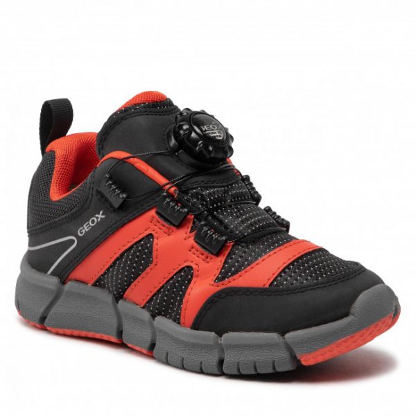Sneakers GEOX - J Flexyper B. D J259BD 0FU50 C0038 S Black/Orange Sneakers GEOX - J Flexyper B. D J259BD 0FU50 C0038 S Black/Orange