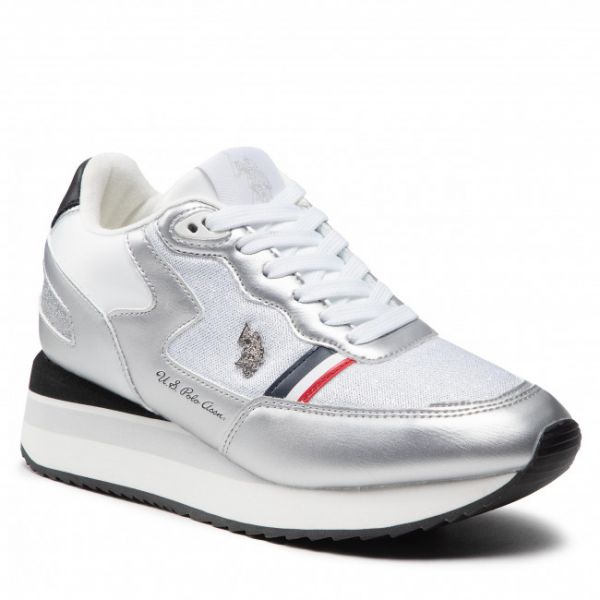 Sneakers U.S. POLO ASSN. - Sylvi001 SYLVI001W/AHT1 Sil Sneakers U.S. POLO ASSN. - Sylvi001 SYLVI001W/AHT1 Sil