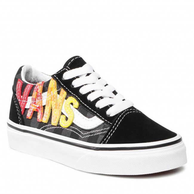 Scarpe sportive VANS - Old Skool VN0A7Q5FABX1 (Flame Logo Repeat) Black