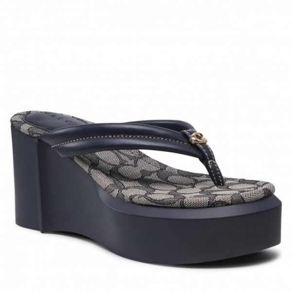 Infradito COACH - Franki Leather C2981 Midnight Navy