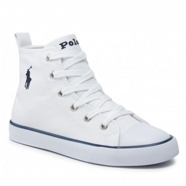 Scarpe da ginnastica Polo Ralph Lauren - Hamptyn Hi RF103500 White/Navy Scarpe da ginnastica Polo Ralph Lauren - Hamptyn Hi RF103500 White/Navy
