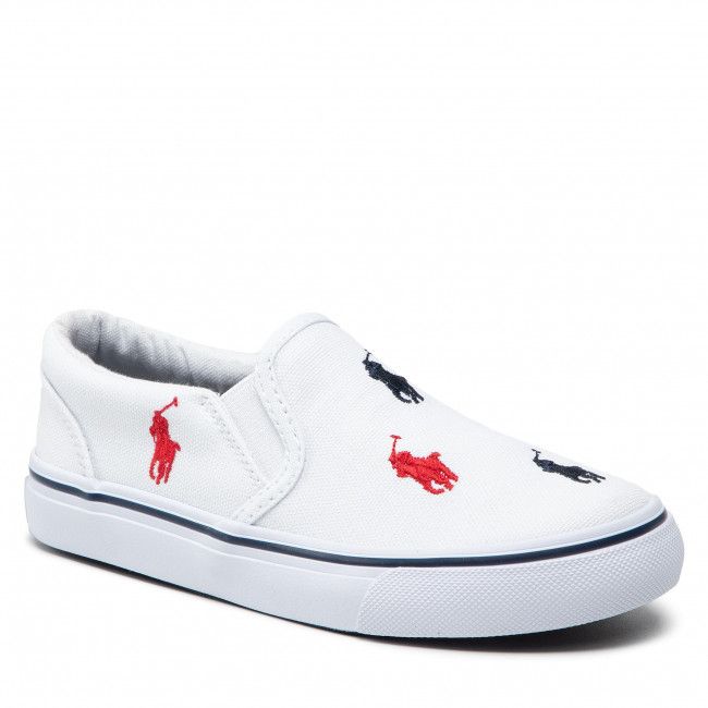 Scarpe sportive POLO RALPH LAUREN - Keanton Slip On RF103502 S White/Navy/Red