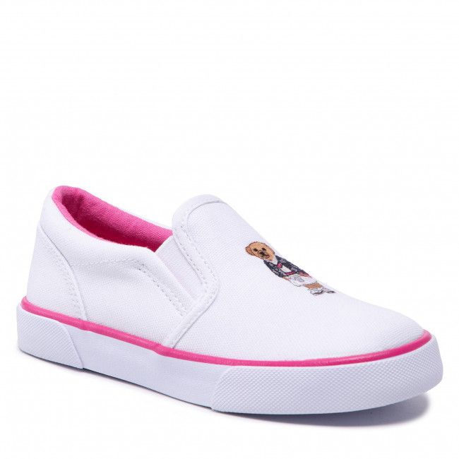 Scarpe sportive Polo Ralph Lauren - Bal Harbour II Bear RF103506 S White/Baja Pink