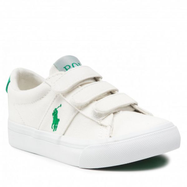 Scarpe sportive POLO RALPH LAUREN - Sayer Rc Ez RFS11413 Off White/Green Scarpe sportive POLO RALPH LAUREN - Sayer Rc Ez RFS11413 Off White/Green