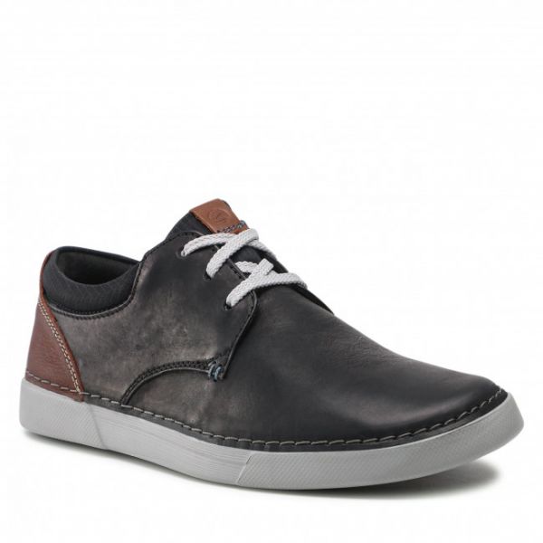 Scarpe basse Clarks - Gereld Lace 261646507 Black Leather Scarpe basse Clarks - Gereld Lace 261646507 Black Leather