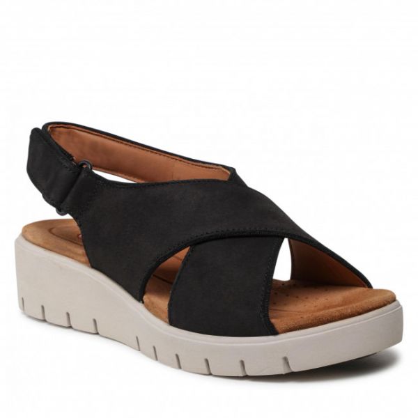 Sandali CLARKS - Un Karely Sun 261414484 Black Nubuck