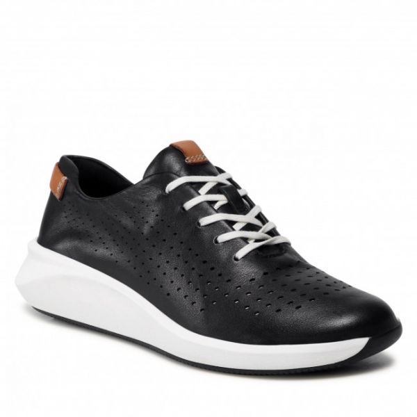 Sneakers CLARKS - Un Rio Tie 261482554 Black Leather