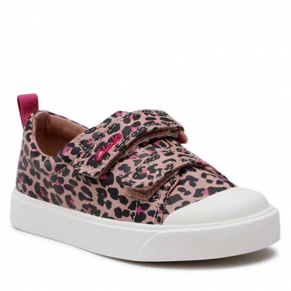 Scarpe da ginnastica Clarks - City Bright K 261647576 Pink Combi Scarpe da ginnastica Clarks - City Bright K 261647576 Pink Combi