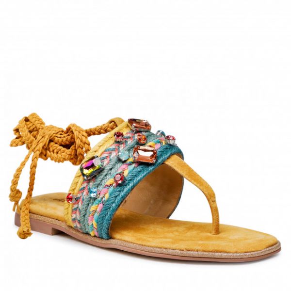 Sandali ALMA EN PENA - V22466 Suede Mustard Sandali ALMA EN PENA - V22466 Suede Mustard