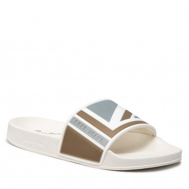 Ciabatte PEPE JEANS - Slider Flag PLS70109 White 800