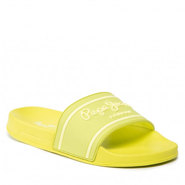 Ciabatte PEPE JEANS - Slider Logo Woman PLS70112 Acid Green 628