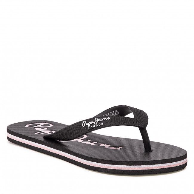 Infradito PEPE JEANS - Bay Beach Brand W PLS70124 Black 999